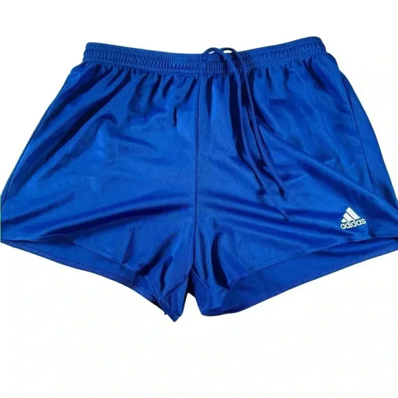 Adidas Climalite Womens Size L Running Athletic Shorts Blue - Picture 1 of 7